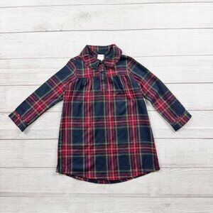 Gymboree Tartan Plaid Holiday Collared Nightgown